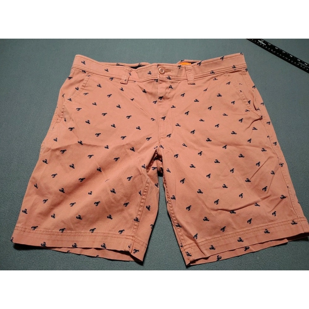 St John's Bay Chino Shorts Men 40x9.5 Blush Preppy‎ Classic Nautical Golf Beach